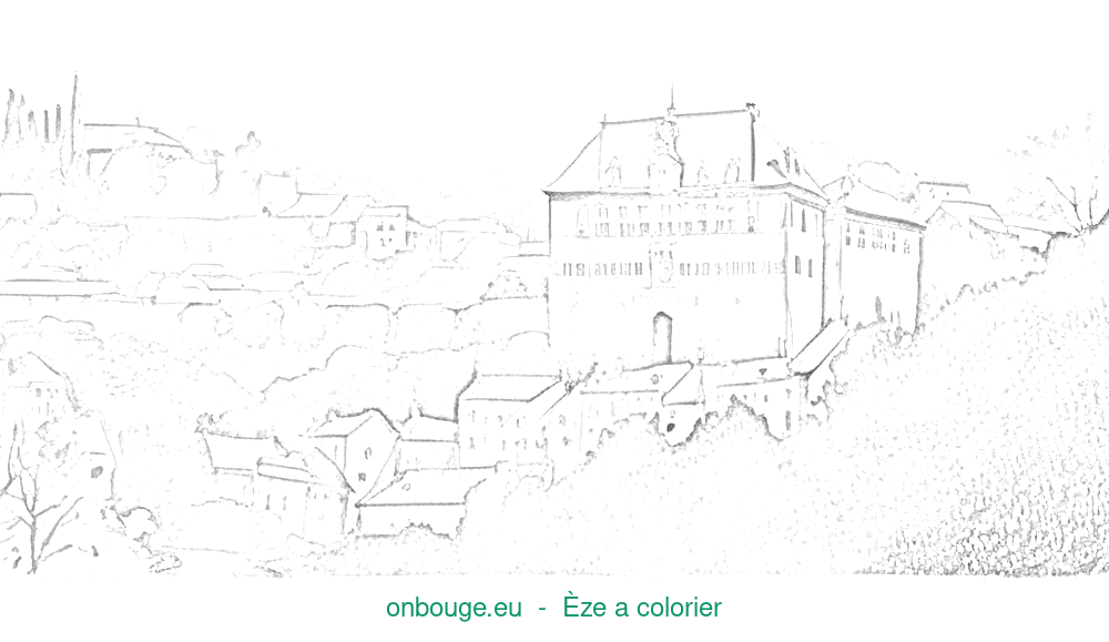 Coloriage d’Èze