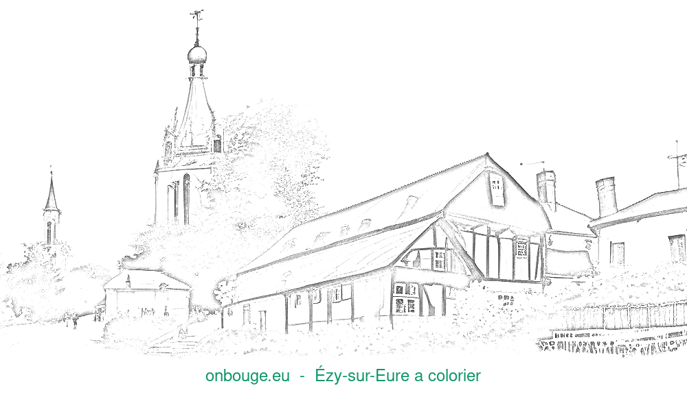 Coloriage d’Ézy-sur-Eure