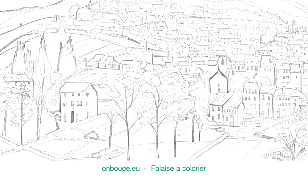 Coloriage de Falaise