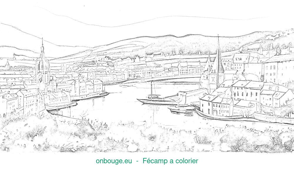 Coloriage de Fécamp