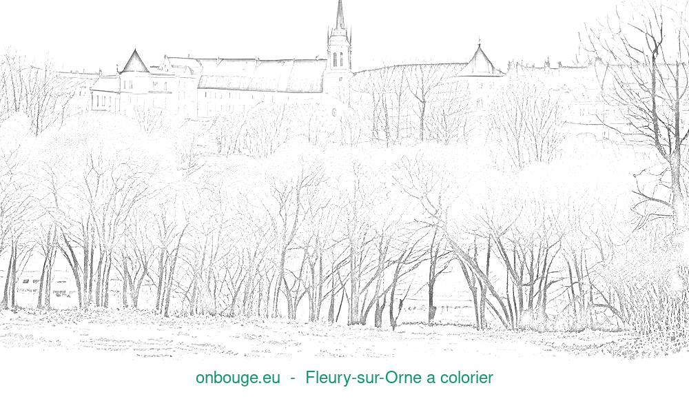 Coloriage de Fleury-sur-Orne