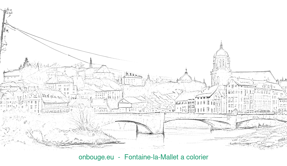 Coloriage de Fontaine-la-Mallet