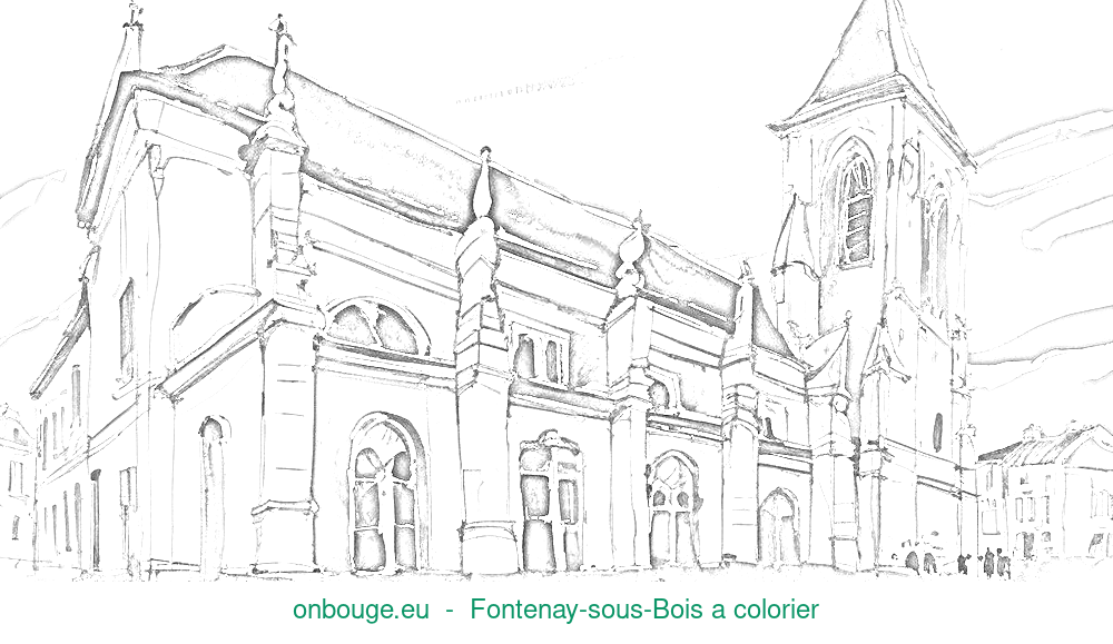 Coloriage de Fontenay-sous-Bois