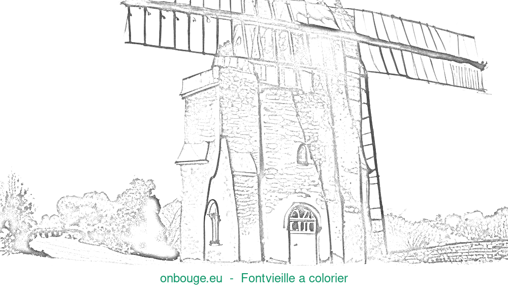 Coloriage de Fontvieille