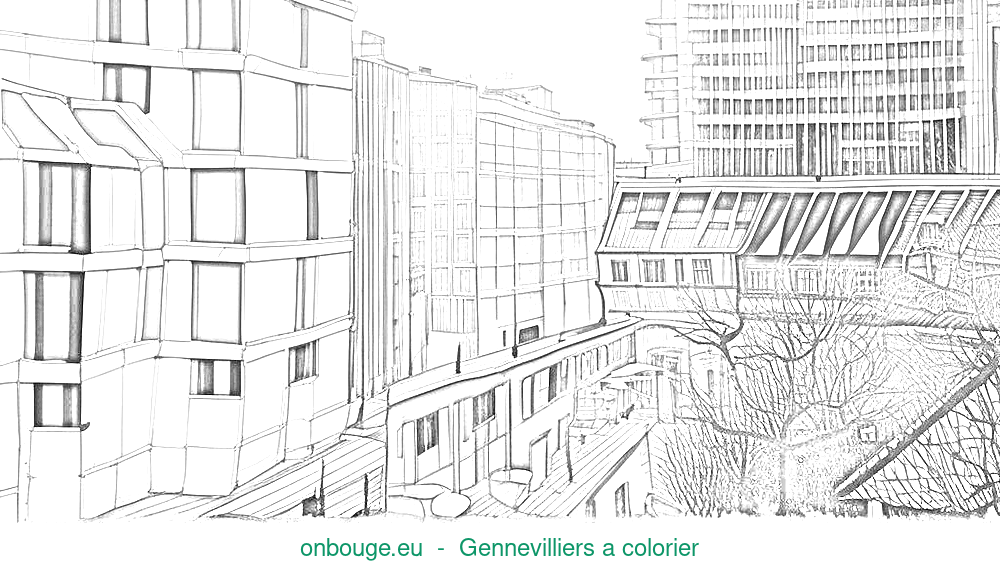 Coloriage de Gennevilliers