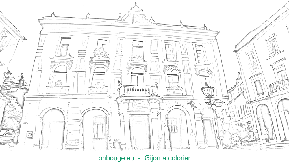 Coloriage de Gijón