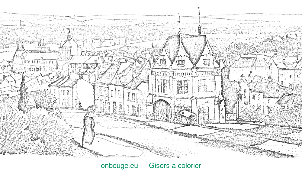 Coloriage de Gisors