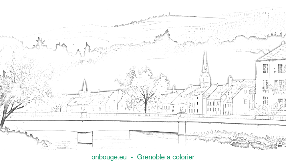Coloriage de Grenoble