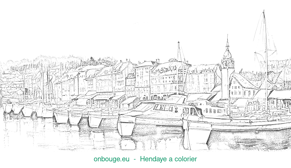 Coloriage d'Hendaye