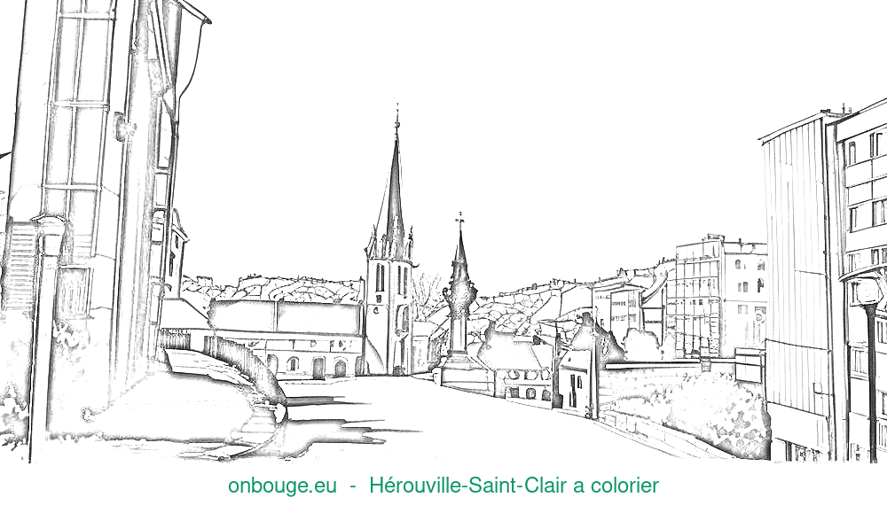 Coloriage d'Hérouville-Saint-Clair