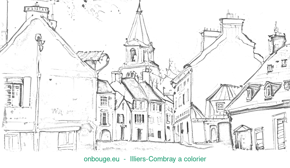 Coloriage d’Illiers-Combray