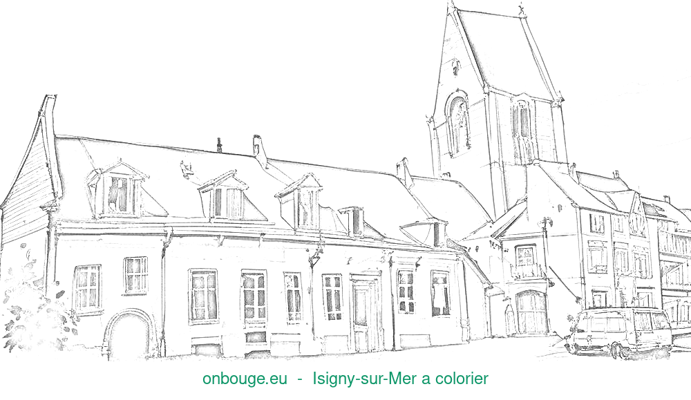 Coloriage d’Isigny-sur-Mer