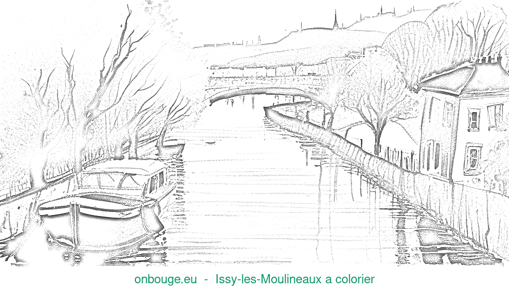 Coloriage d’Issy-les-Moulineaux