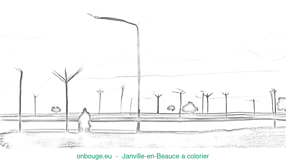 Coloriage de Janville-en-Beauce