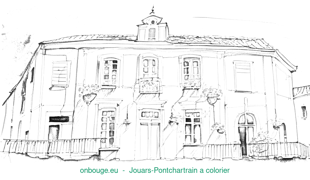 Coloriage de Jouars-Pontchartrain