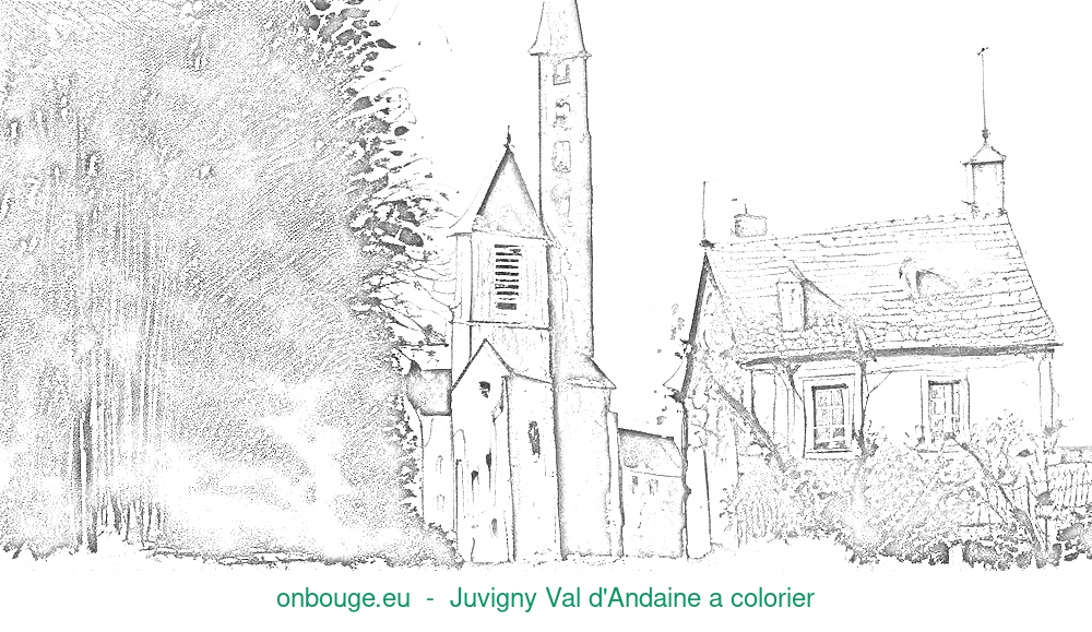 Coloriage de Juvigny Val d'Andaine