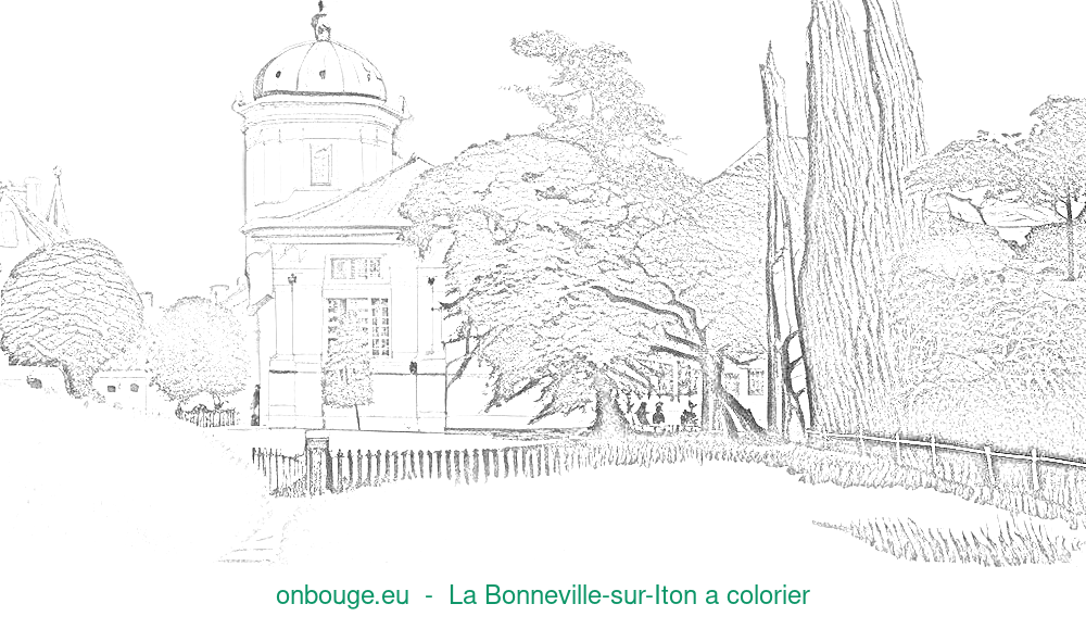 Coloriage de La Bonneville-sur-Iton