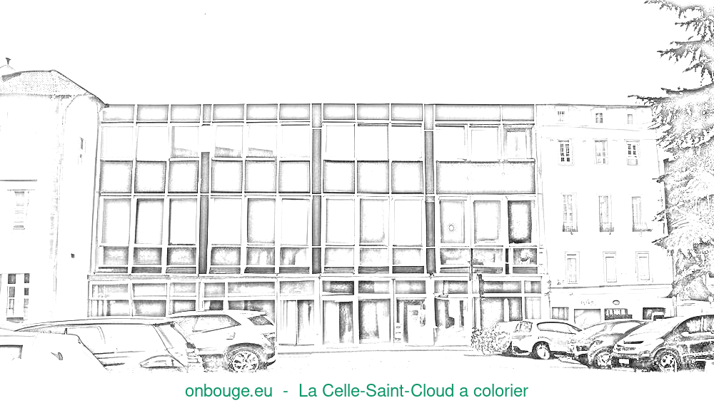 Coloriage de La Celle-Saint-Cloud