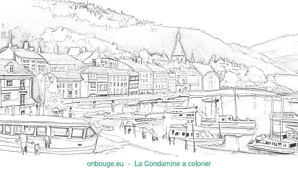 Coloriage de La Condamine