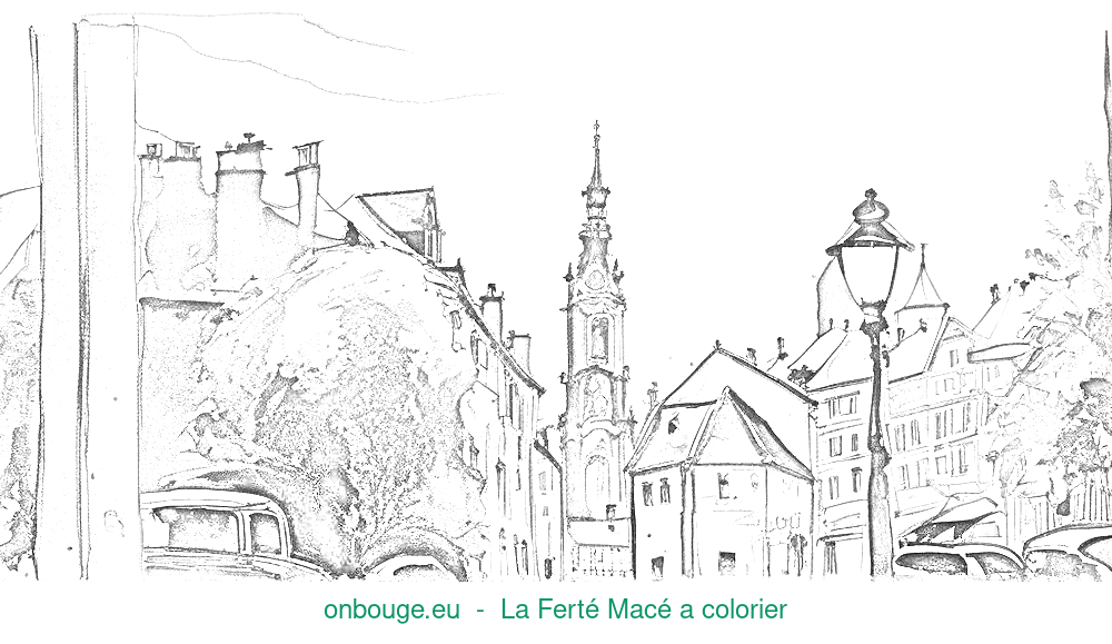 Coloriage de La Ferté Macé