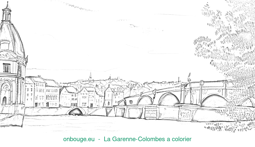 Coloriage de La Garenne-Colombes