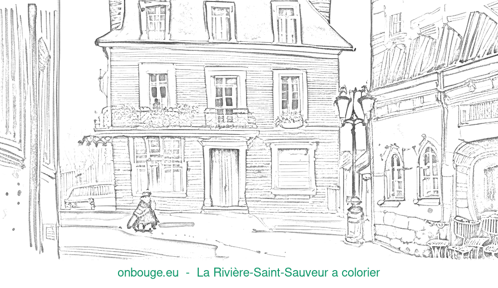 Coloriage de La Rivière-Saint-Sauveur
