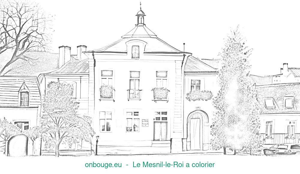 Coloriage de Le Mesnil-le-Roi