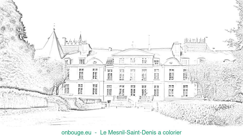 Coloriage de Le Mesnil-Saint-Denis