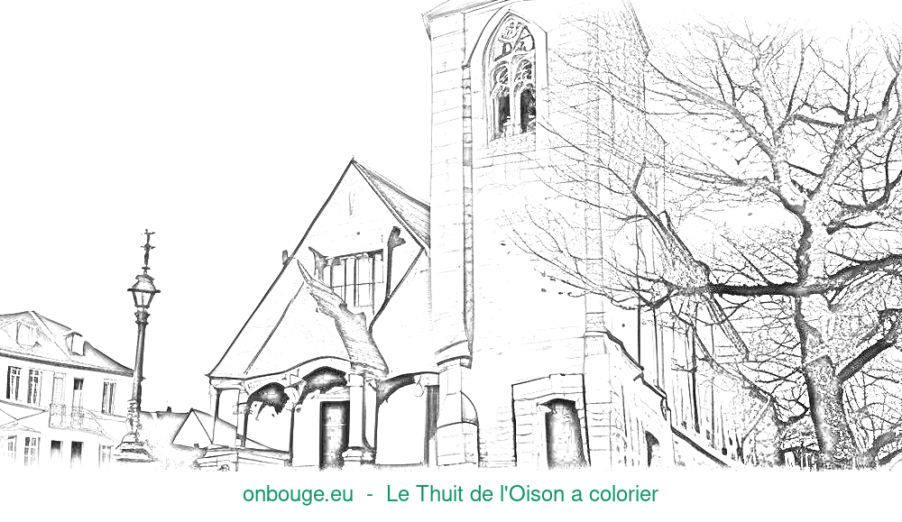 Coloriage de Le Thuit de l'Oison