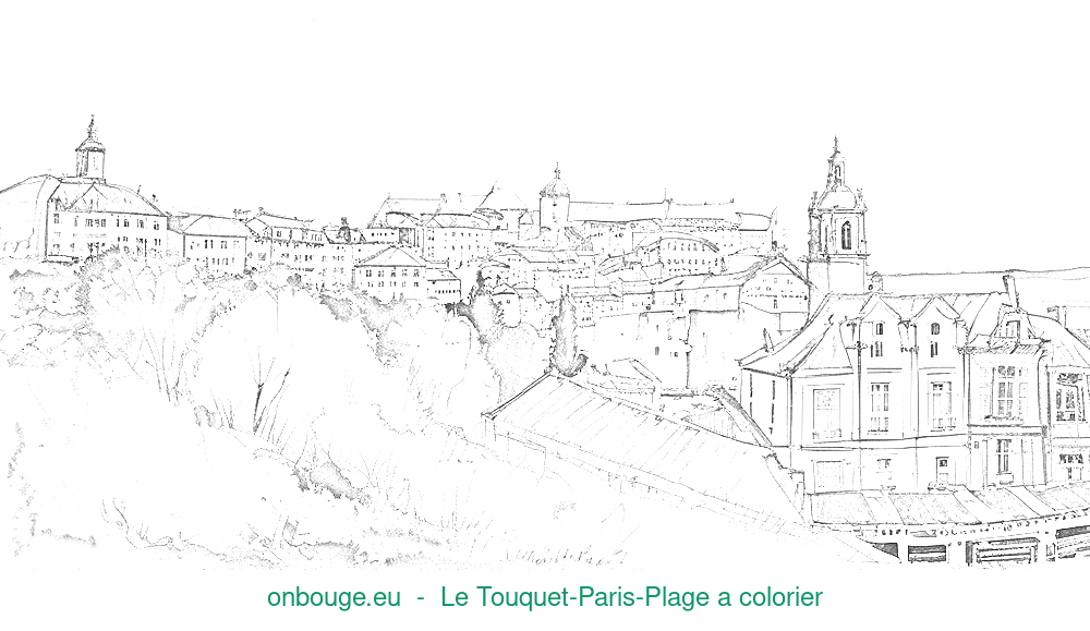 Coloriage de Le Touquet-Paris-Plage