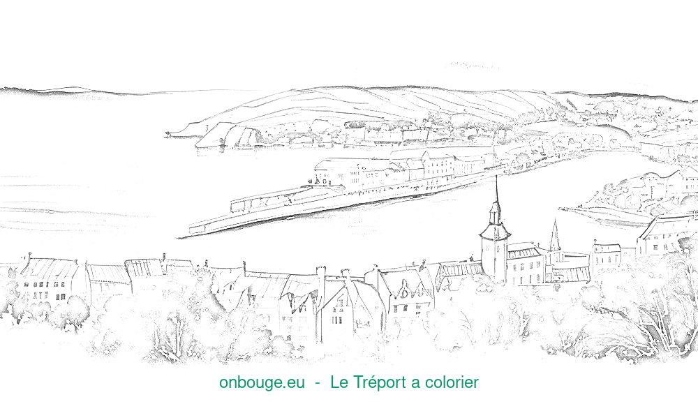 Coloriage de Le Tréport