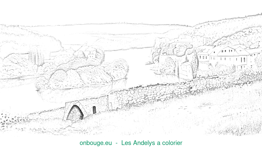 Coloriage de Les Andelys