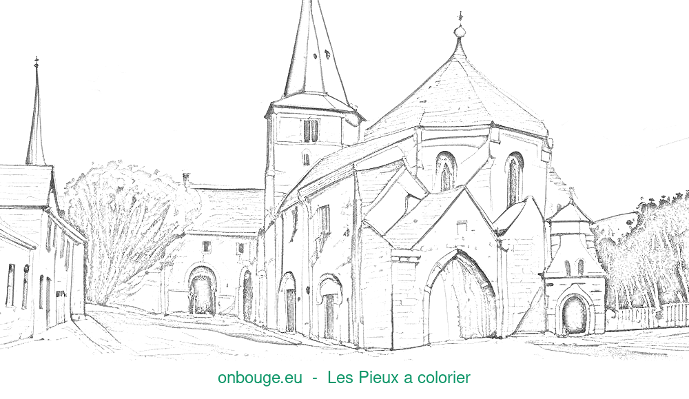 Coloriage de Les Pieux