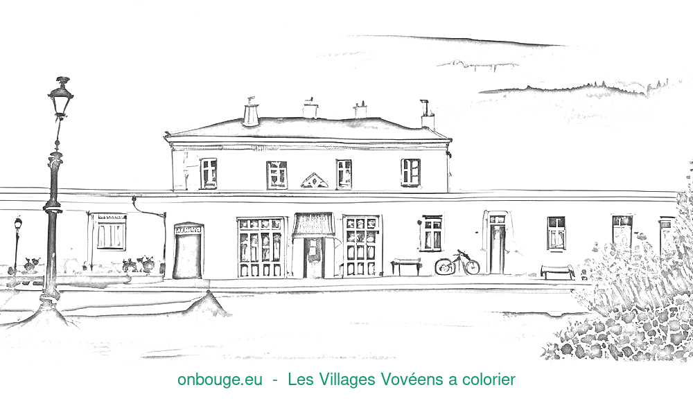Coloriage de Les Villages Vovéens