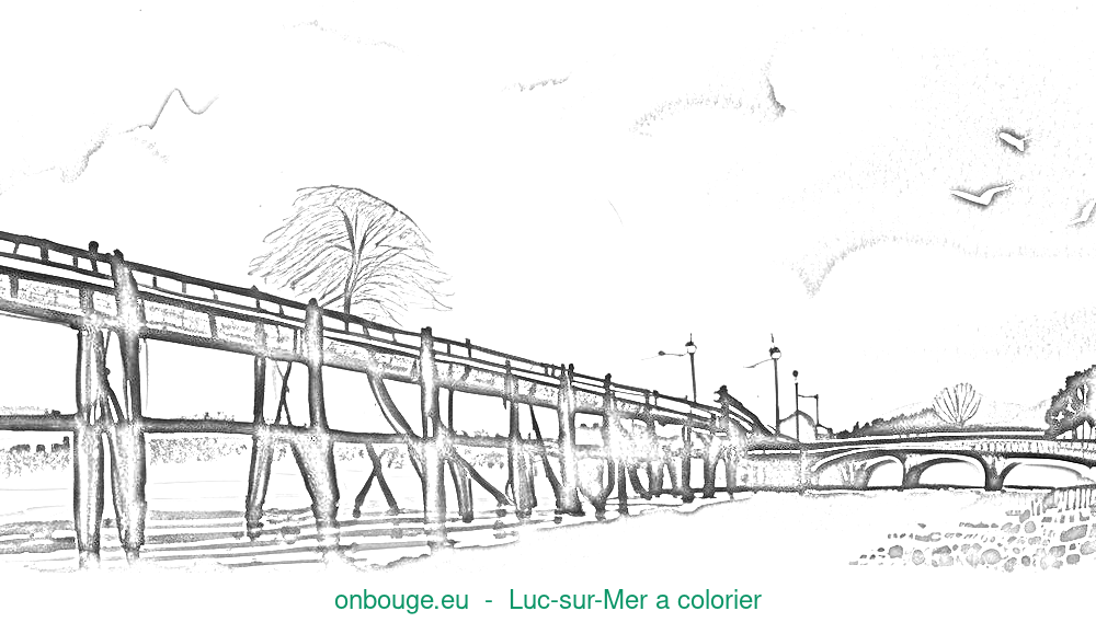 Coloriage de Luc-sur-Mer
