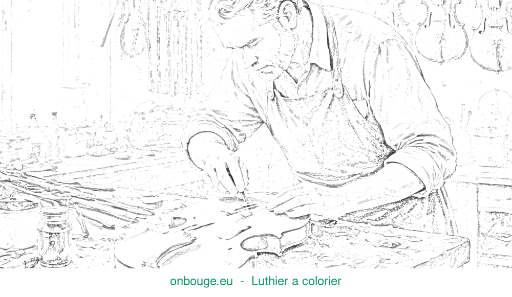 Le coloriage de Luthier