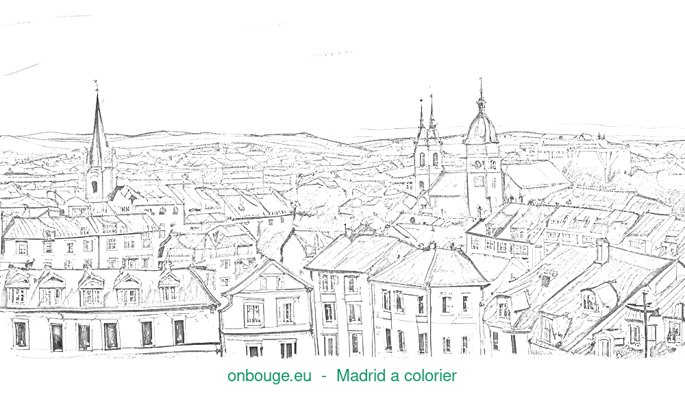 Coloriage de Madrid