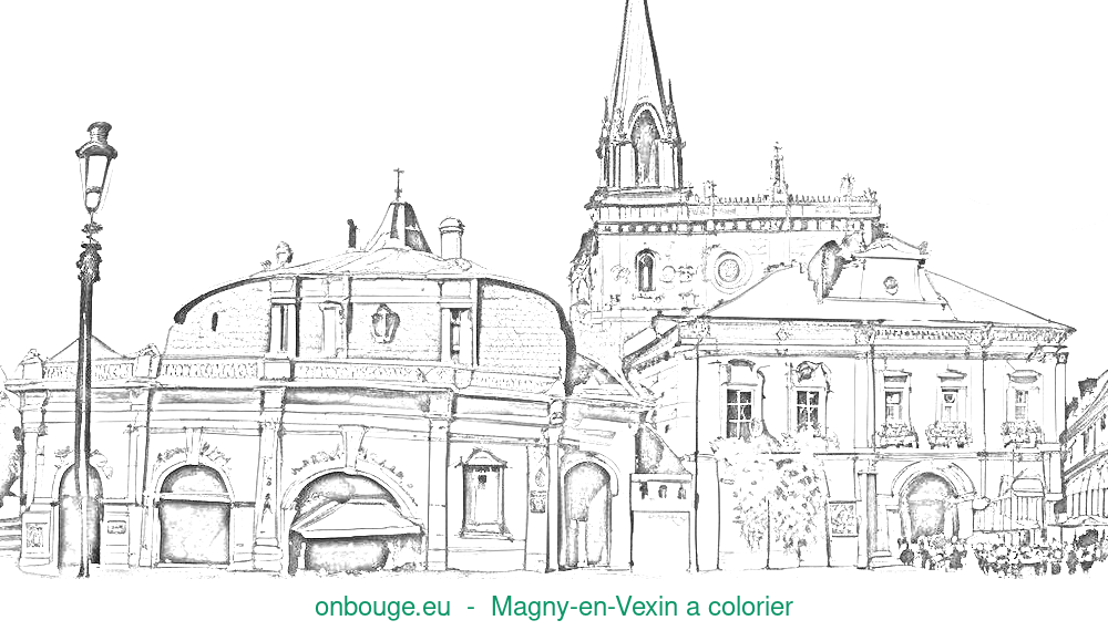 Coloriage de Magny-en-Vexin