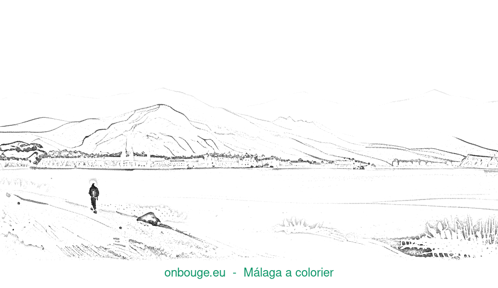 Coloriage de Málaga