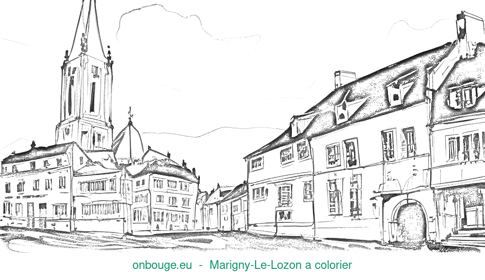 Coloriage de Marigny-Le-Lozon