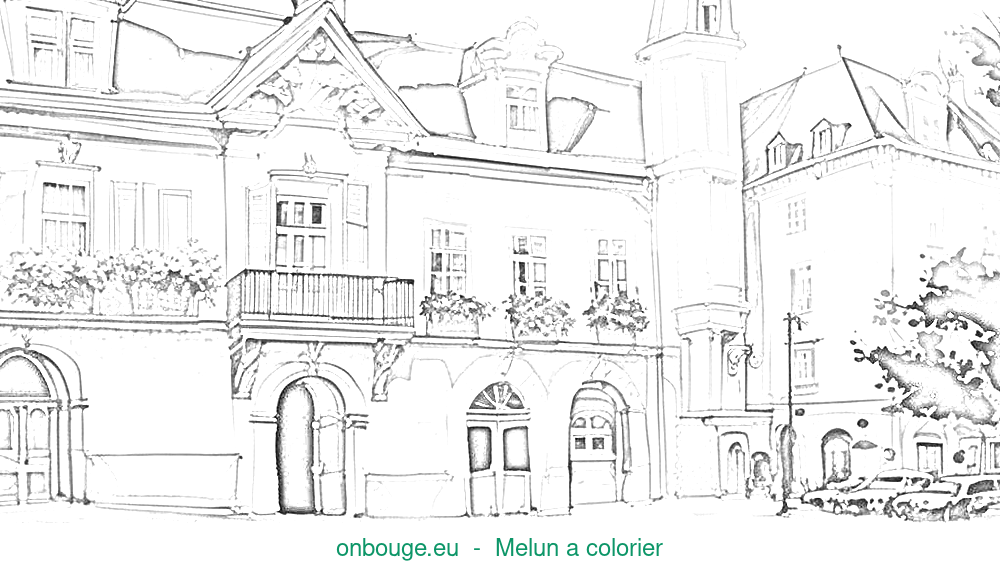 Coloriage de Melun