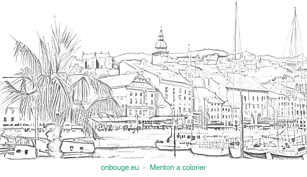 Coloriage de Menton