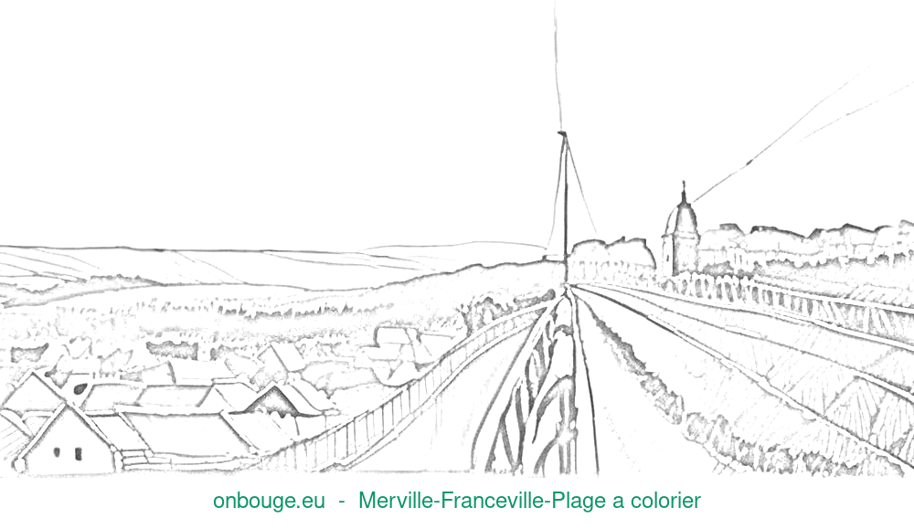 Coloriage de Merville-Franceville-Plage