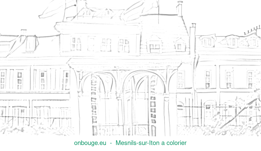 Coloriage de Mesnils-sur-Iton