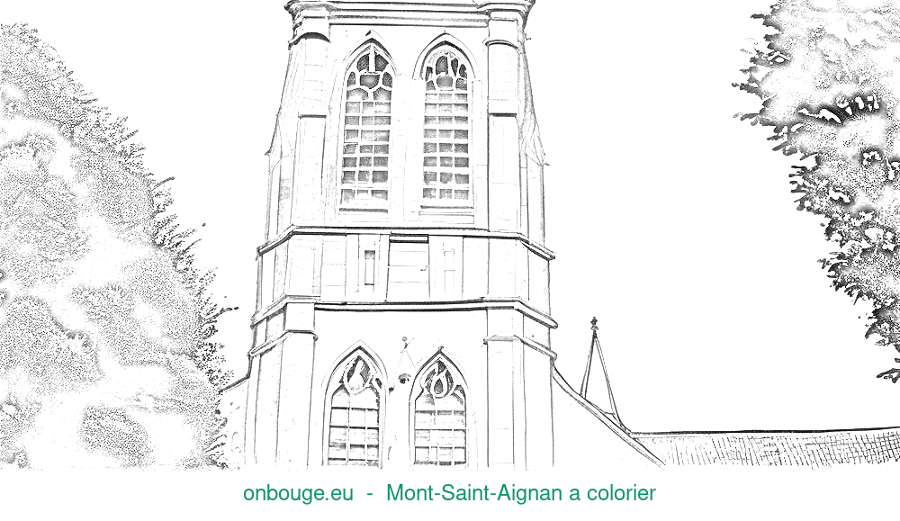 Coloriage de Mont-Saint-Aignan