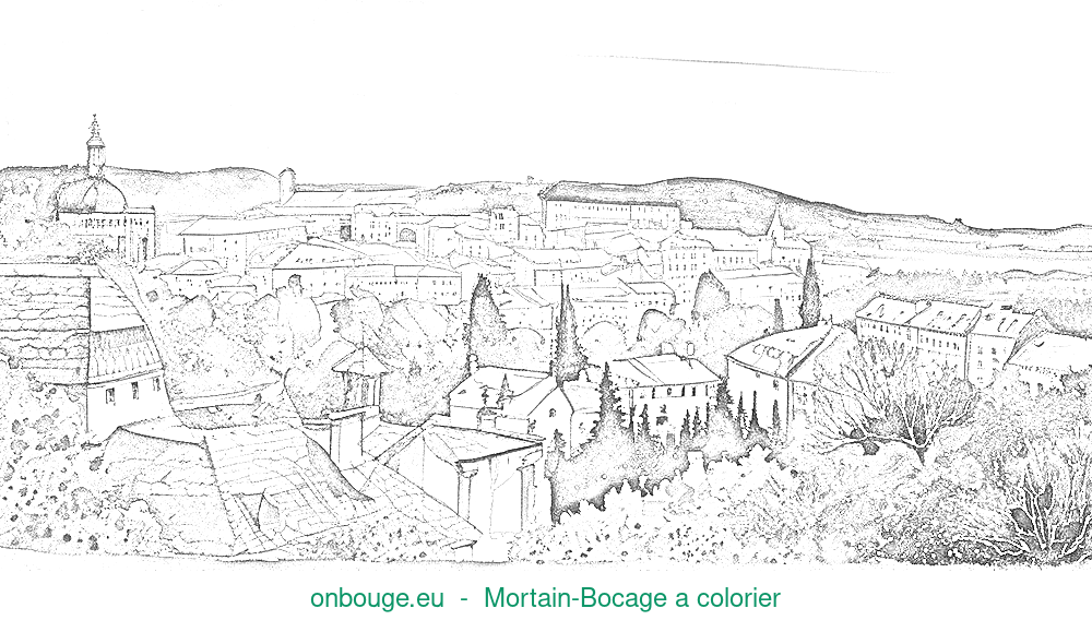 Coloriage de Mortain-Bocage
