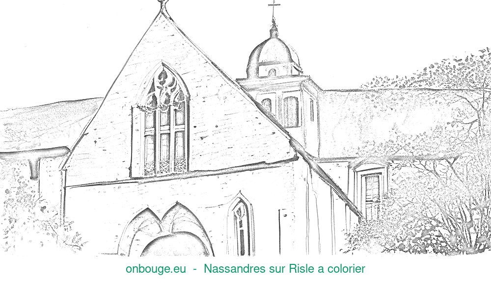 Coloriage de Nassandres sur Risle