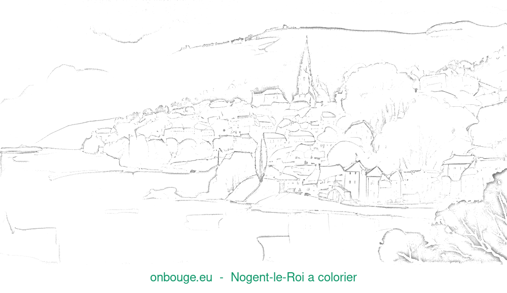 Coloriage de Nogent-le-Roi