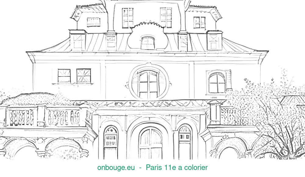 Coloriage de Paris 11e
