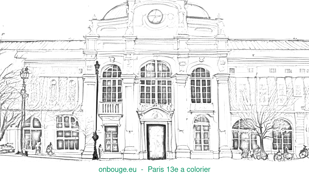 Coloriage de Paris 13e